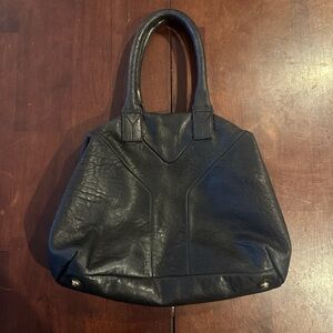 YSL Black Leather Vintage Handbag